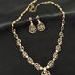 14K Gold Diamond Necklace & Earring Set with Intricate Teardrop Design – IGI Certified 2.7 ct Diamonds, 18.54g Net Gold