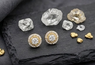 18KT Gold Classic Floral Diamond Cluster Earrings | IGI Certified, Gross Wt: 6.29, Net Wt: 5.916, Diamond. Wt 1.87