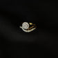 18K Gold Diamond Ring with IGI Certified 0.73 ct Diamonds, 5.27g Net Gold