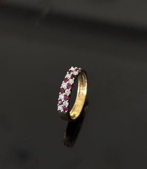 18K Gold Diamond Ring with IGI Certified 0.26 ct Diamonds, 3.108g Net Gold