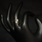 18K Gold Diamond Cluster Ring with IGI Certified 0.22 ct Diamonds, 2.956g Net Gold