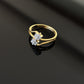 18K Gold Diamond Cluster Ring with IGI Certified 0.22 ct Diamonds, 2.956g Net Gold