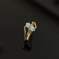 18K Gold Diamond Cluster Ring with IGI Certified 0.22 ct Diamonds, 2.956g Net Gold