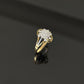 18K Gold Diamond Cluster Ring with IGI Certified 0.58 ct Diamonds, 2.974g Net Gold