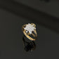 18K Gold Diamond Cluster Ring with IGI Certified 0.58 ct Diamonds, 2.974g Net Gold