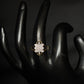 18K Gold Diamond Cluster Ring with IGI Certified 0.58 ct Diamonds, 2.974g Net Gold