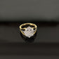 18K Gold Diamond Cluster Ring with IGI Certified 0.82 ct Diamonds, 2.926g Net Gold