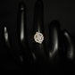 18K Gold Diamond Cluster Ring with IGI Certified 0.82 ct Diamonds, 2.926g Net Gold