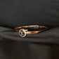 22K Gold Bangle with Designer-Inspired Logo
