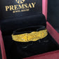 22K Gold Bangle with Detailed Pattern