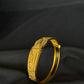 22K Gold Bangle with Detailed Pattern