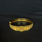 22K Gold Bangle with Detailed Pattern