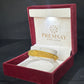 22K Gold Bangle with Intricate Stone & Filigree Design