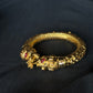 22K Gold Bangle with Intricate Woven Design