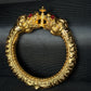 22K Gold Bangle with Intricate Woven Design