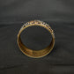 22K Gold Bangle with Geometric Two-Tone Design