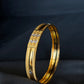 22K Gold Bangle Set with Sparkling Accents from Premsay Jewellers