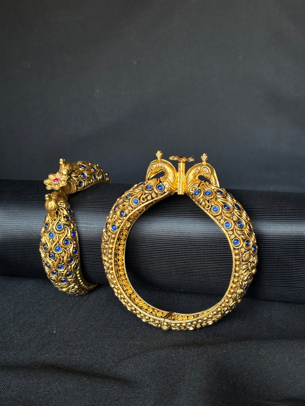 22K Gold Peacock Bangles