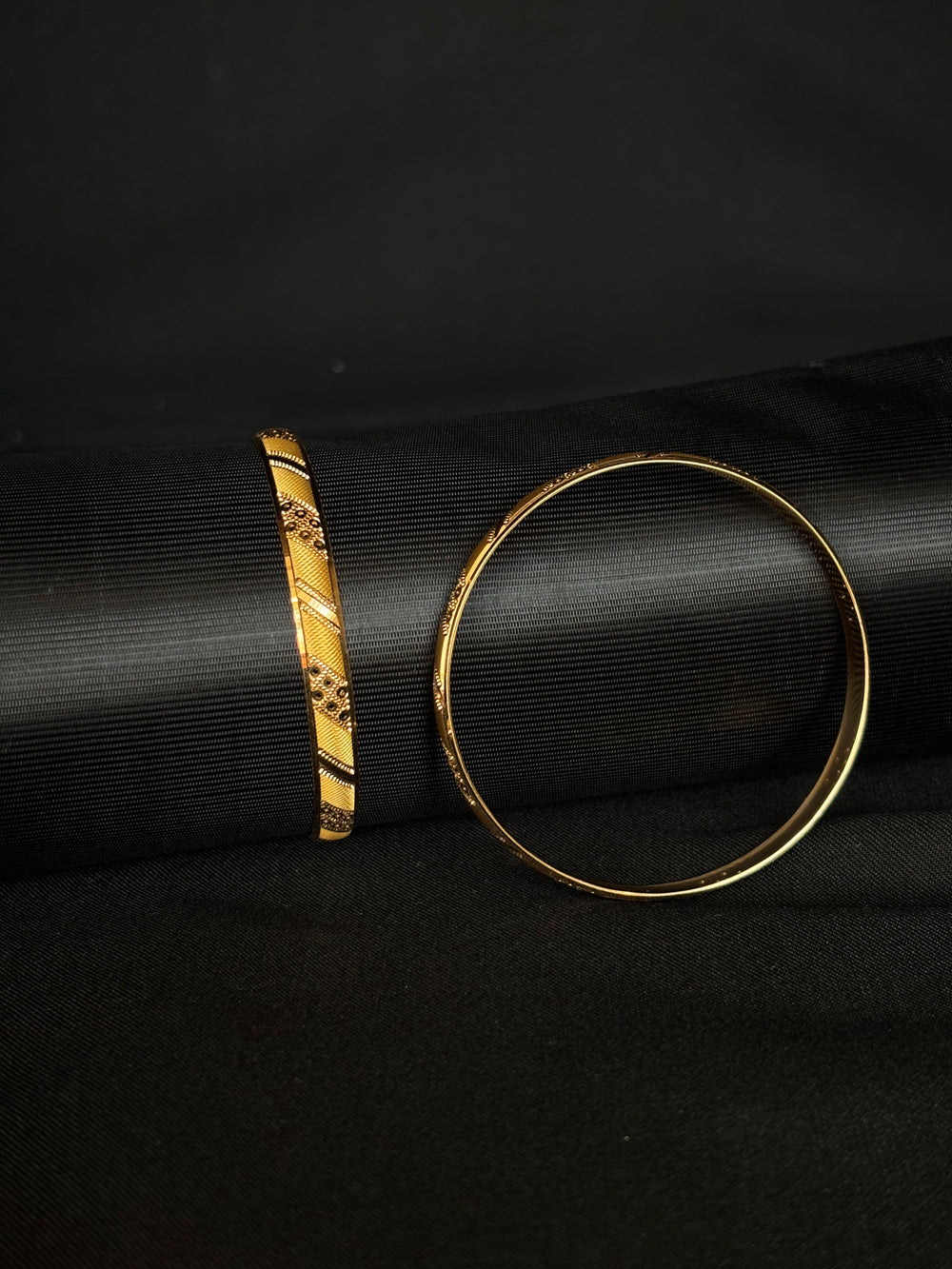 22K Gold Bangle Set - Timeless Elegance