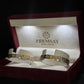 22K Gold Bangle Set with Intricate Detailing