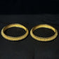 22K Gold Bangles with Textured Detail