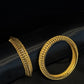 22K Gold Bangles with Intricate Dot Design