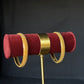 22K Gold Beaded Bangle Set