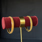 22K Gold Beaded Bangle Set