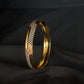 22K Gold Bangle Set with Two-Tone Design