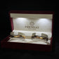 22K Gold Bangle Set with Two-Tone Design