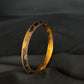 22K Gold Bangle Set with Diamond-Cut Detailing