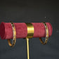 22K Gold Bangle Set with Diamond-Cut Detailing