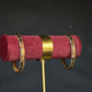 22K Gold Bangle Set with Diamond-Cut Detailing