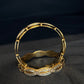 22K Gold Bangle with Criss-Cross Design