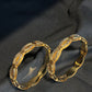 22K Gold Bangle with Criss-Cross Design