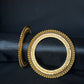 22K Gold Beaded Bangle Set with Fine Detail