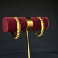 22K Gold Bangles with Geometric Design by Premsay Jewellers