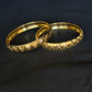 22K Gold Bangles with Geometric Design by Premsay Jewellers