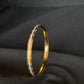 22K Gold & White Rhodium Bangles - Set of 4 (2 Pairs)