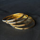 22K Gold & White Rhodium Bangles - Set of 4