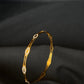 22K Gold Diamond-Cut Bangles - Set of 4, Elegant Indian Jewelry