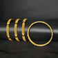 22K Gold Bangles with Polished Accents from Premsay Jewellers
