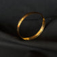 22K Gold Bangle with Fine Textured Detail