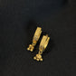 22K Gold Pendant and Stud Earrings Set