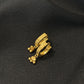 22K Gold Pendant and Stud Earrings Set