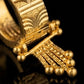 22K Yellow Gold Scalloped Motif Bali with Fine Mesh Tassel Drops