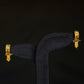 22K Gold Filigree Bali Earrings with Bead Tassel Drops | Traditional Indian Hoops