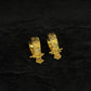22K Gold Filigree Bali Earrings with Bead Tassel Drops | Traditional Indian Hoops