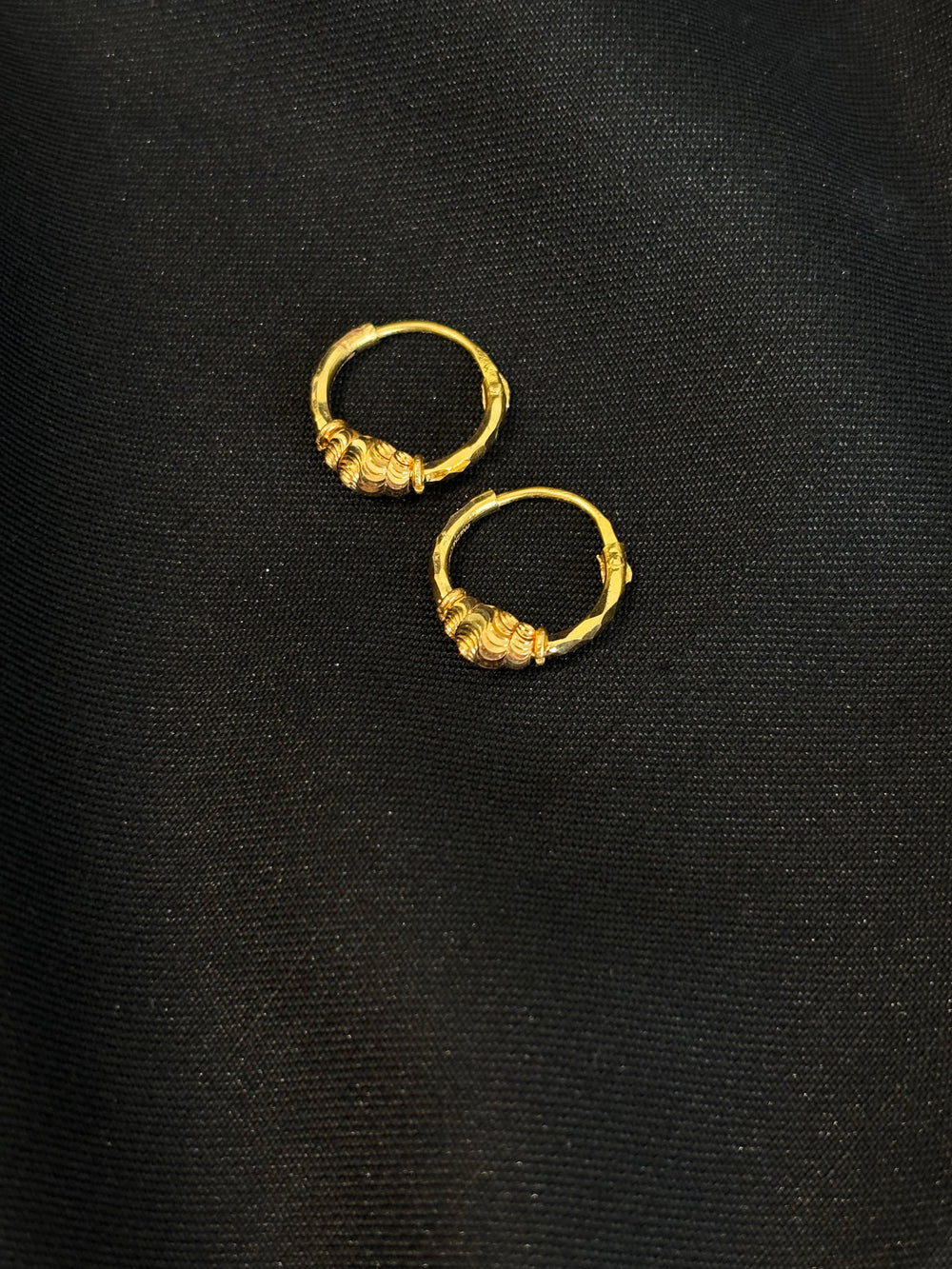 22K Gold Earrings with Delicate Drops