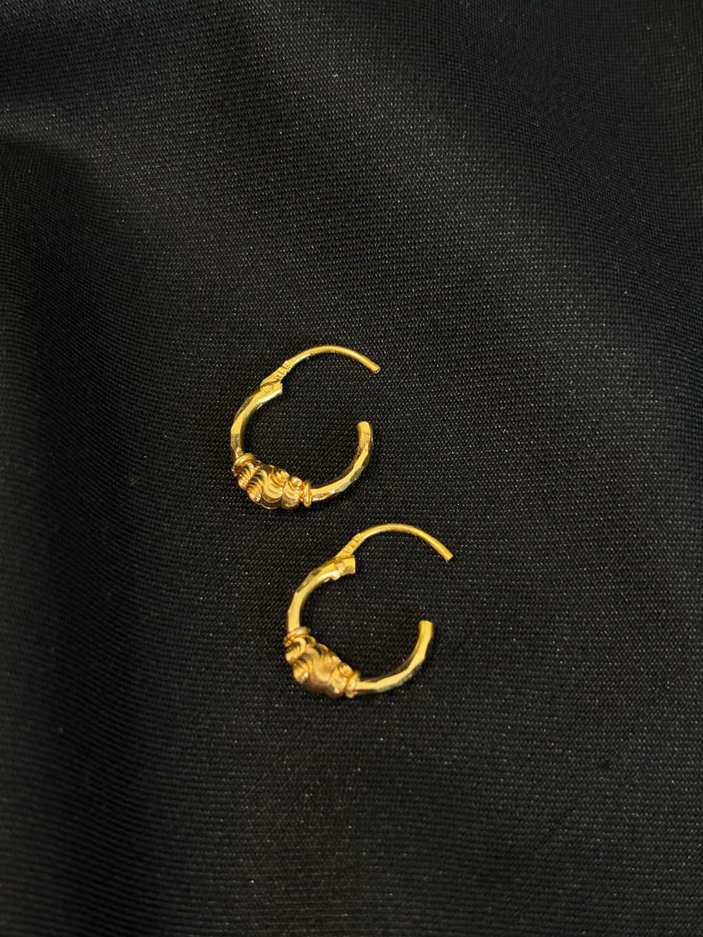 22K Gold Earrings with Delicate Drops